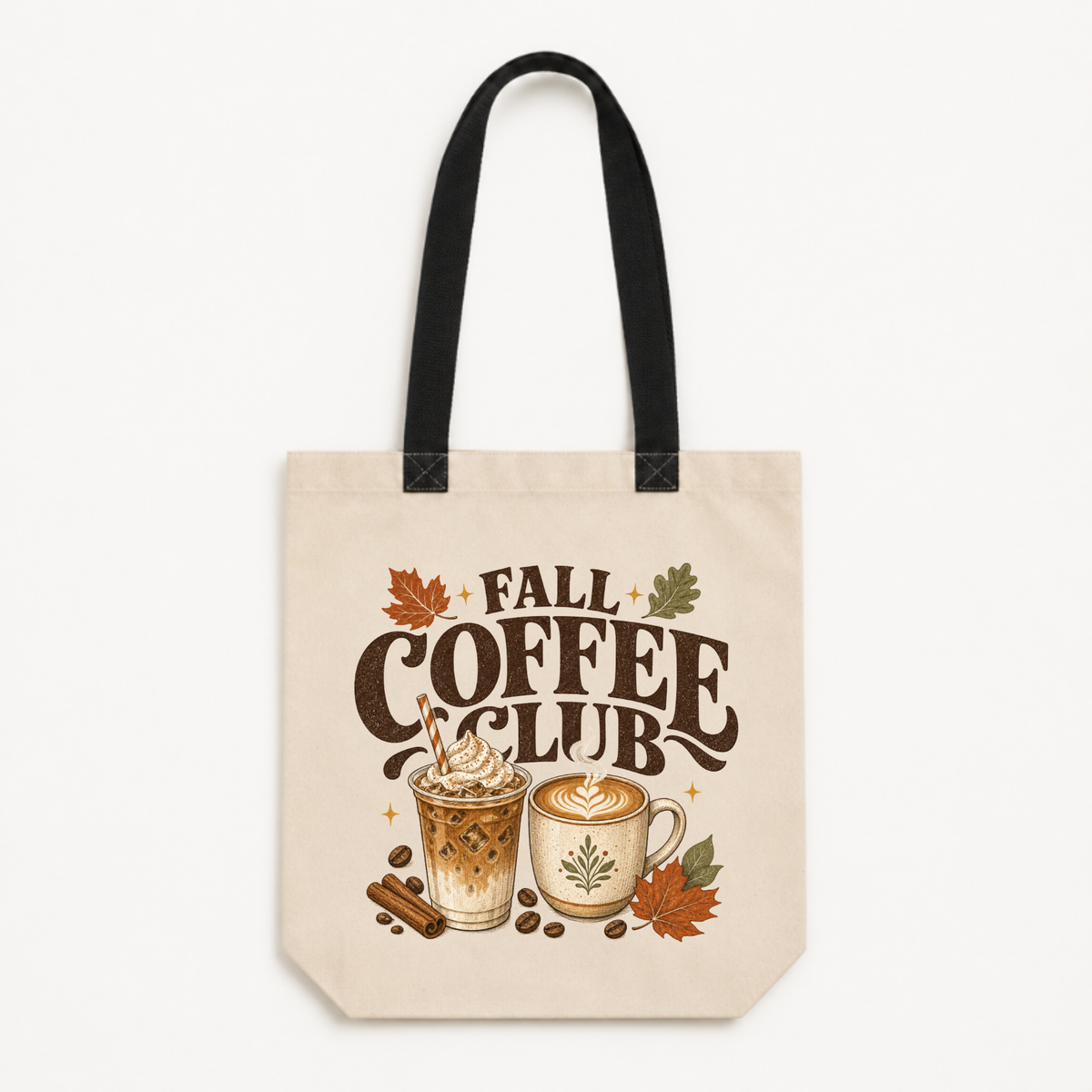 Fall Coffee Club Canvas Tote Bag