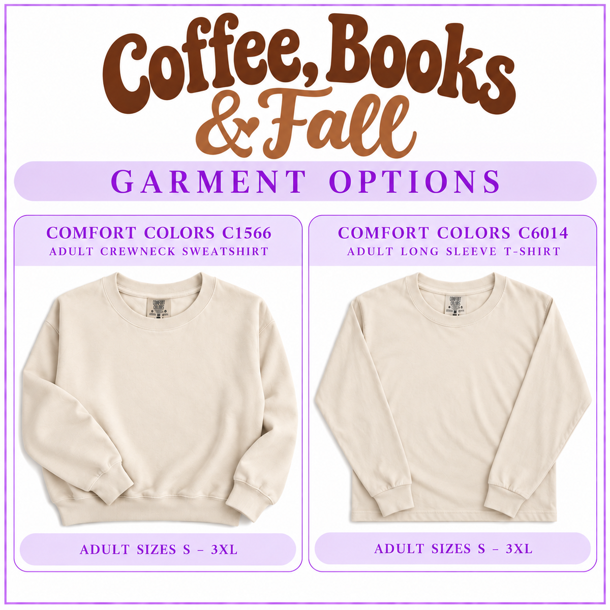 Coffee, Books & Fall | Adult Fall Apparel