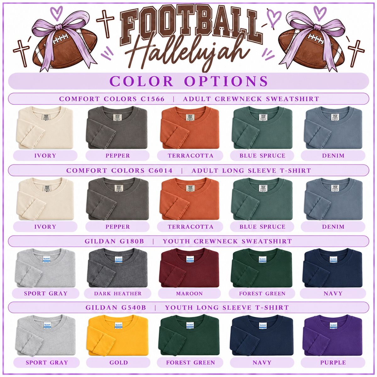 Football Hallelujah | Adult & Youth Fall Apparel