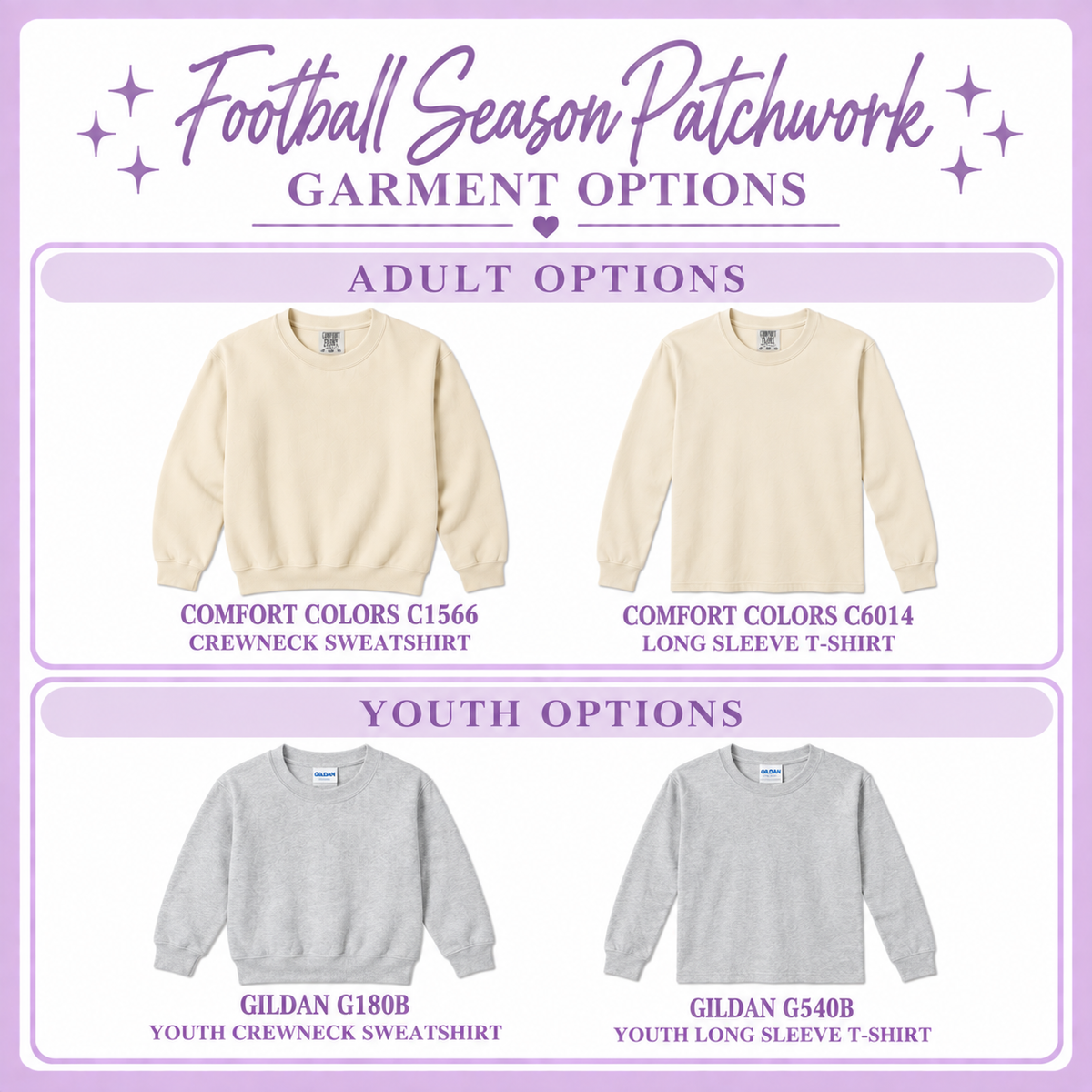 Football Season Patchwork | Adult & Youth Fall Apparel